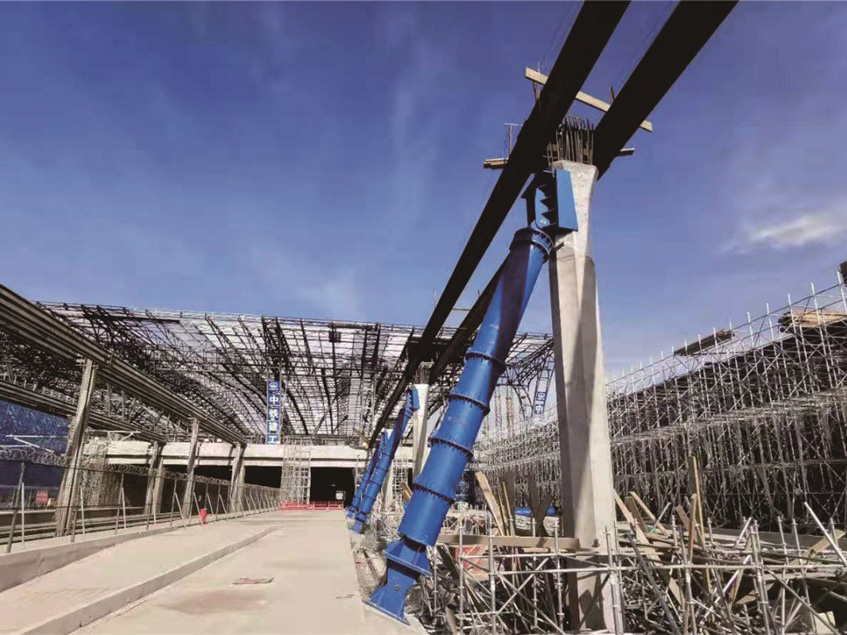 郑州高铁南站站房钢支撑加工安装项目